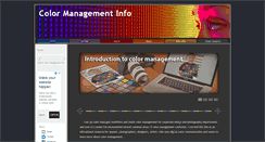 Desktop Screenshot of colormanagementinfo.com
