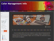 Tablet Screenshot of colormanagementinfo.com